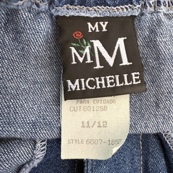 Vintage My Michelle Halter Dress 11/12 Denim 90s Boho Festival Y2K Casual Chic - Picture 5 of 10